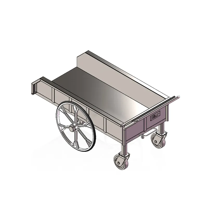 Тележка на поворотных колёсах из нержавеющей стали