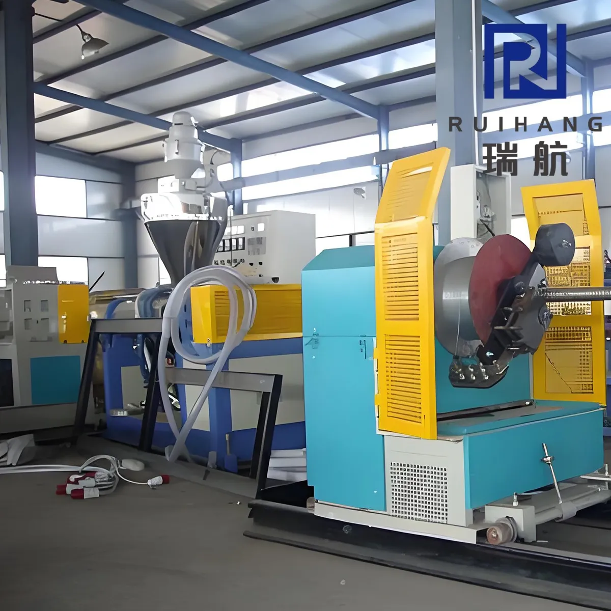 Экструзионные линии для производства шланги с армированной стальной проволокой из ПВХ