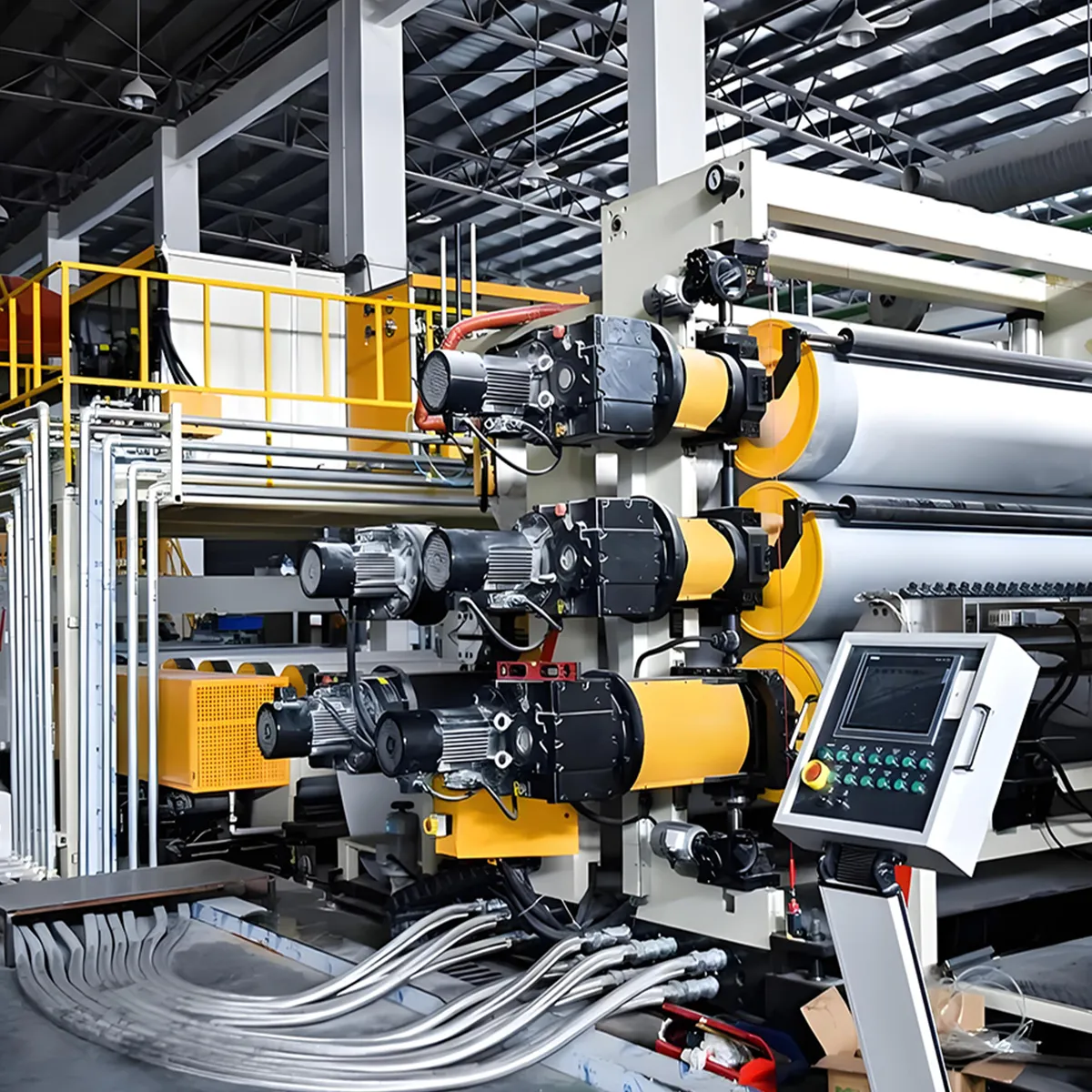 Экструзионная Линия по производству гидроизоляционной мембраны из HDPE