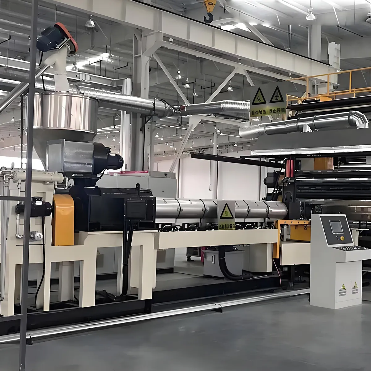 Экструзионная Линия по производству гидроизоляционной мембраны из HDPE