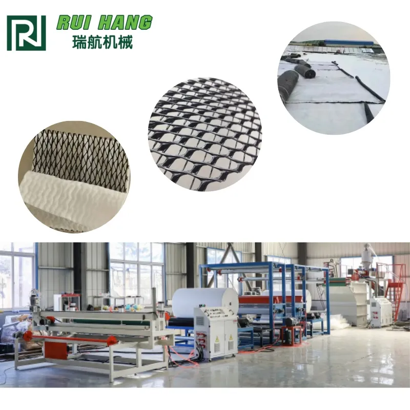 Экструзионная Линия для производства PE/HDPE геосетки/геокомпозита