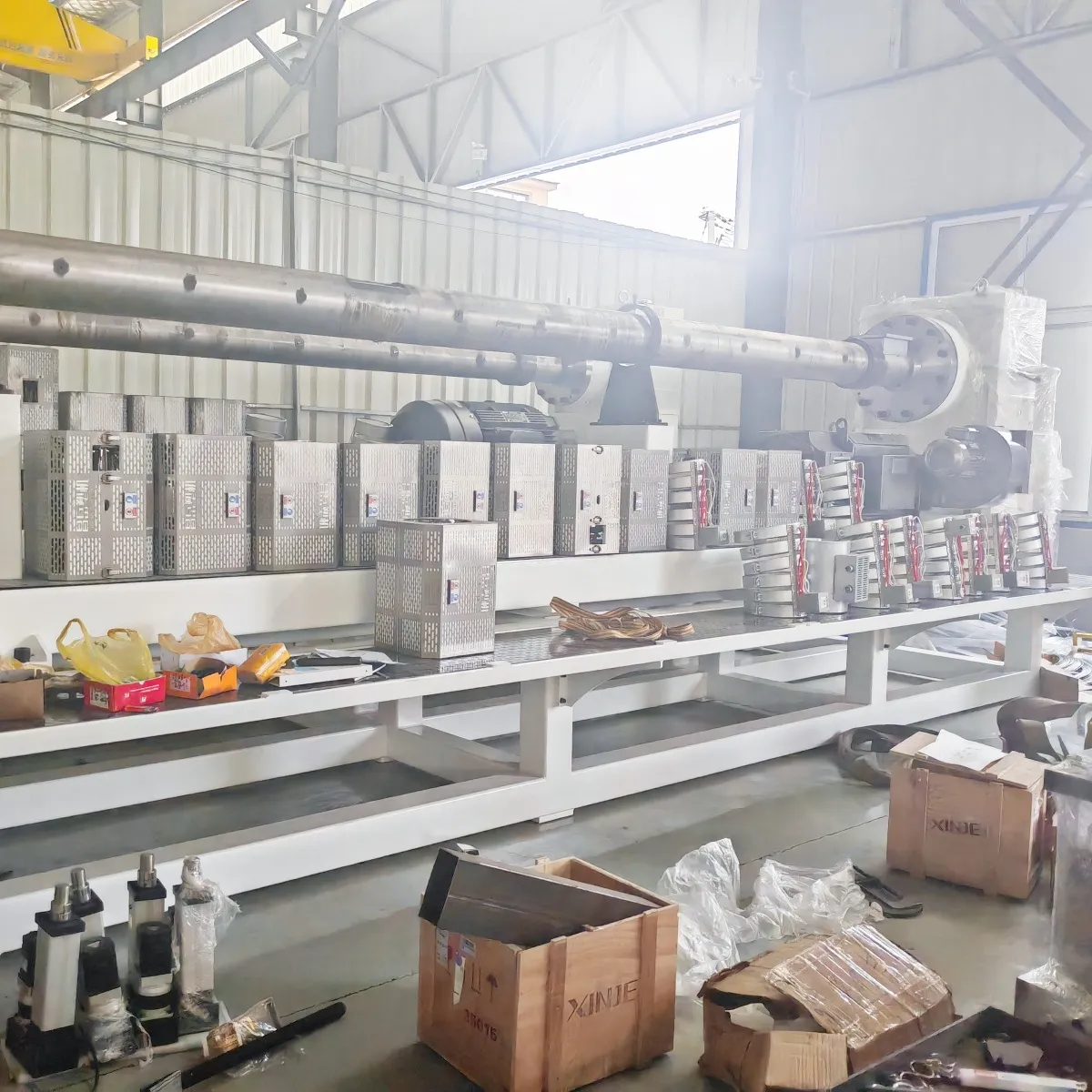 Экструзионная Линия для производства PE/HDPE геосетки/геокомпозита