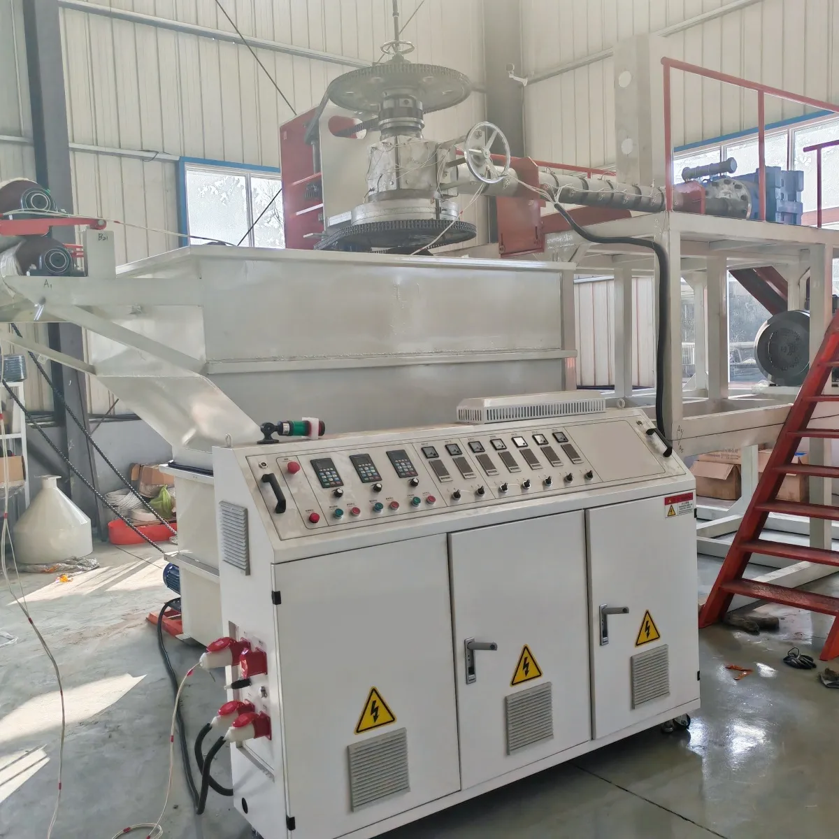 Экструзионная Линия для производства PE/HDPE геосетки/геокомпозита