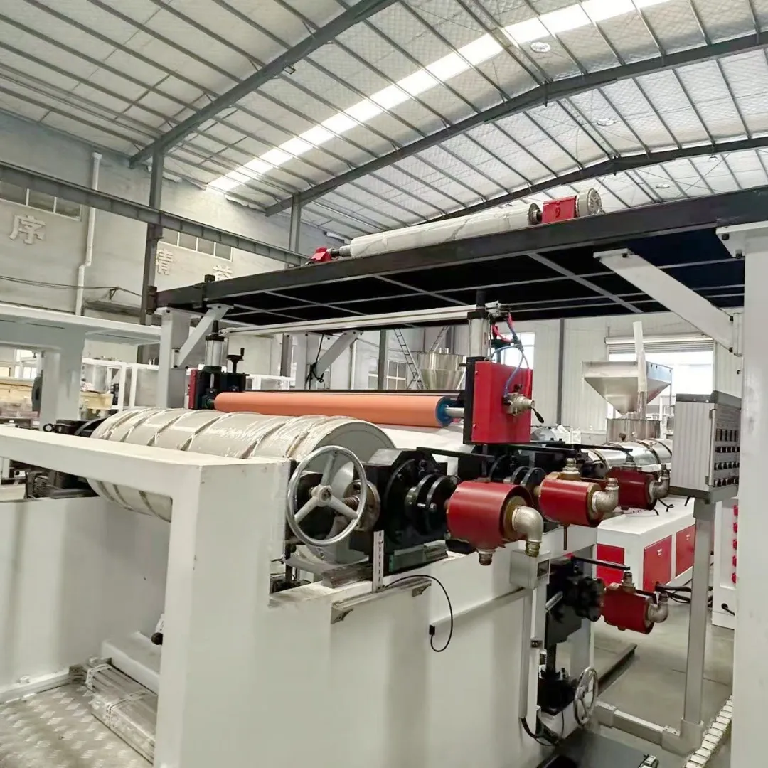 Экструзионная линия для производства линолеума – упругого  мраморного  ПВХ листа для пола