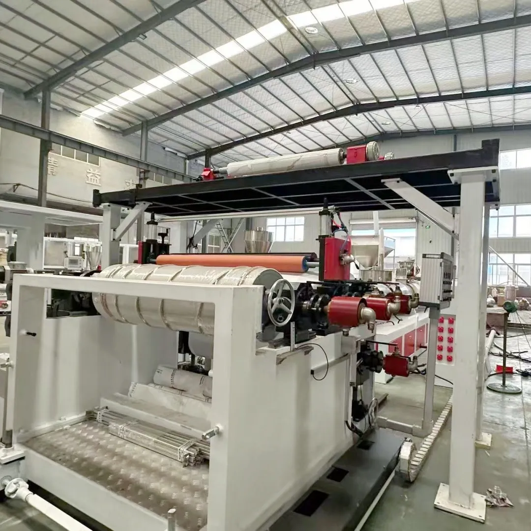 Экструзионная линия для производства линолеума – упругого  мраморного  ПВХ листа для пола