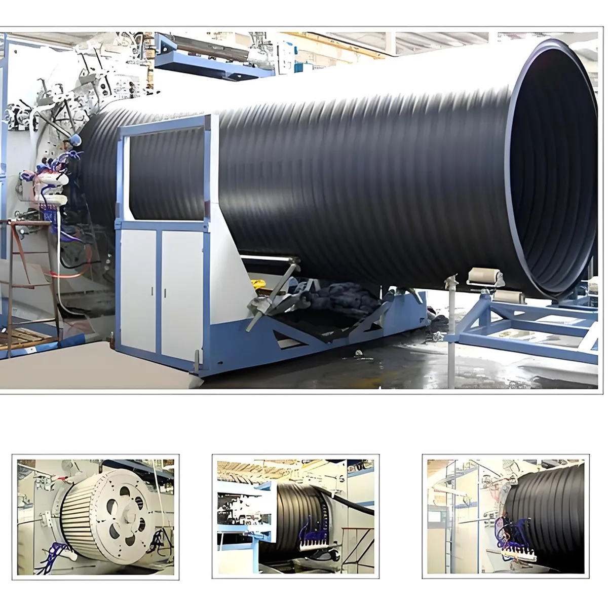 Экструзионные линии для производства спирально- навитых труб из ПНД больших диаметров