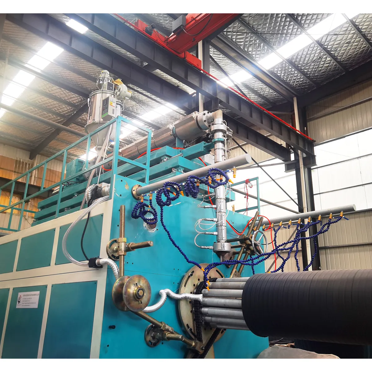 Экструзионные линии для производства спирально- навитых труб из ПНД больших диаметров