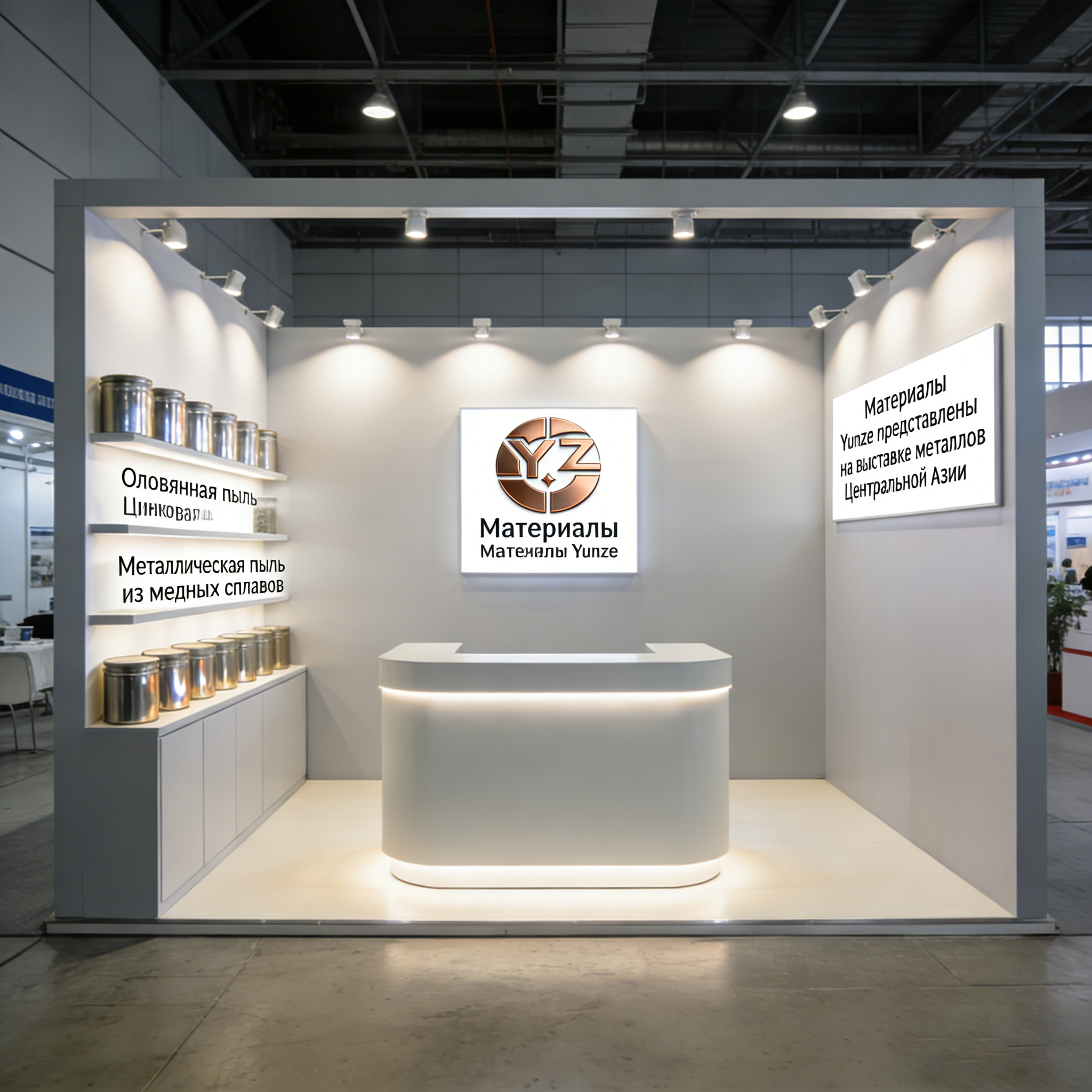 Открылась Центрально-Азиатская выставка металлургии: ООО «Юньцзэ Новые Материалы» представляет свинцовый, цинковый и медно-сплавный порошки