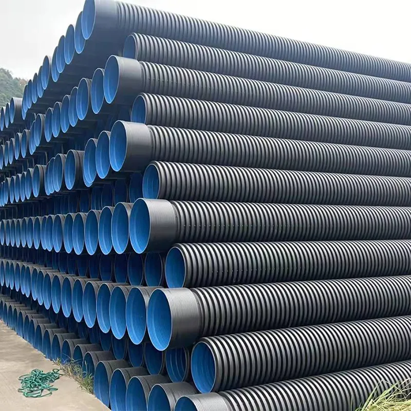 HDPE гофрированная труба с двойными стенками – DN110-DN200