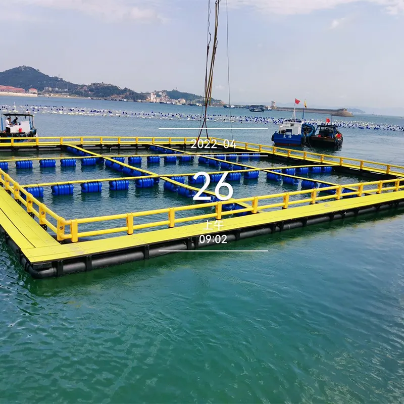 Морская садковая сеть квадратная