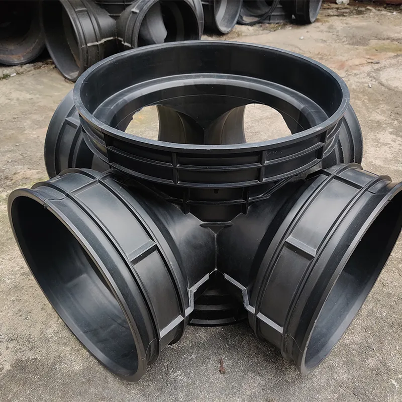 Четырехходовой колодец проточного канала