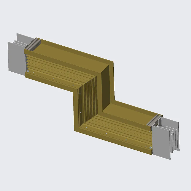 Шинопровод с вертикальным Z-образным изгибом