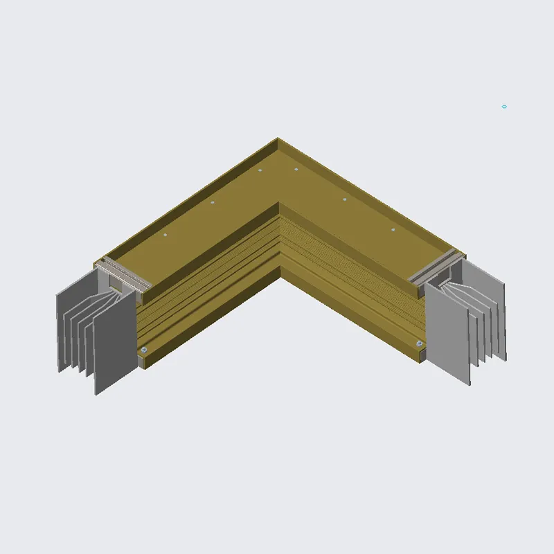 Шинопровод с горизонтальным изгибом