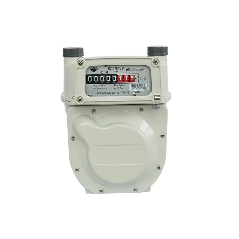 Бытовой мембранный газовый счетчик с алюминиевым корпусом G2.5B
