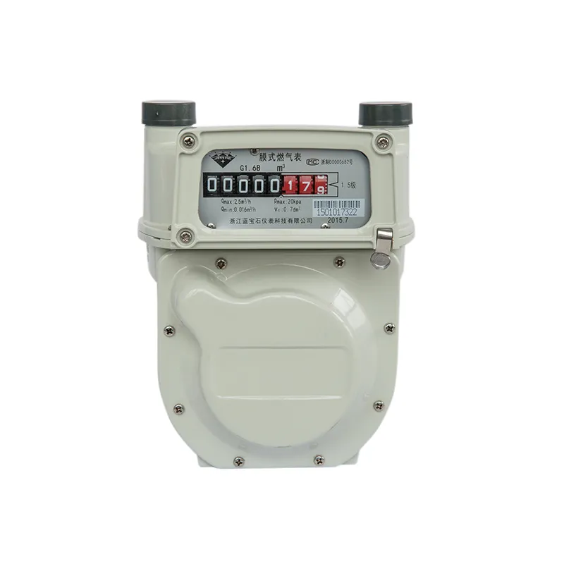 Бытовой мембранный газовый счетчик с алюминиевым корпусом G2.5B