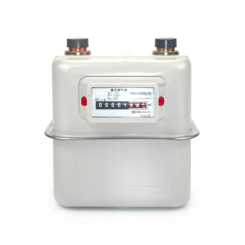 Бытовой мембранный газовый счетчик со стальным корпусом G4S