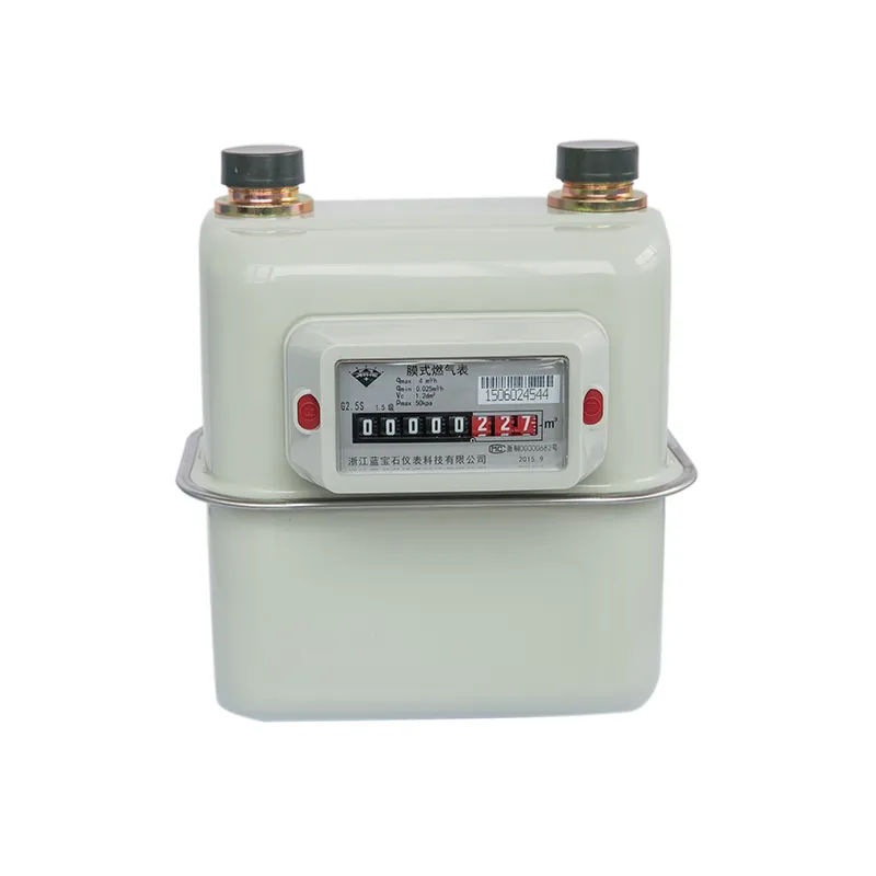 Бытовой мембранный газовый счетчик со стальным корпусом G2.5S