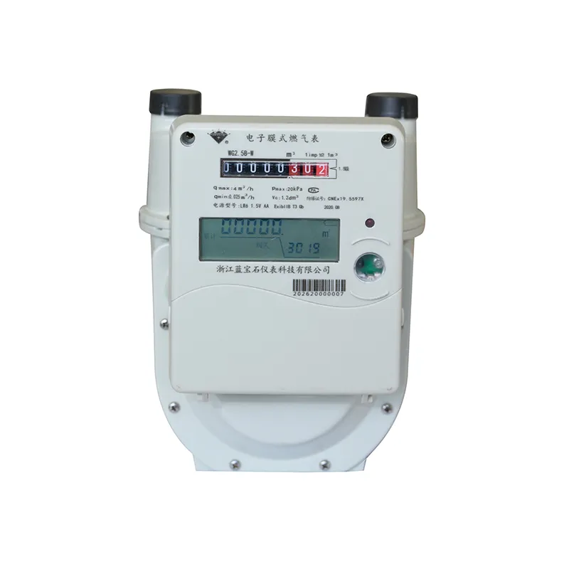 Электронный мембранный газовый счетчик с алюминиевым корпусом