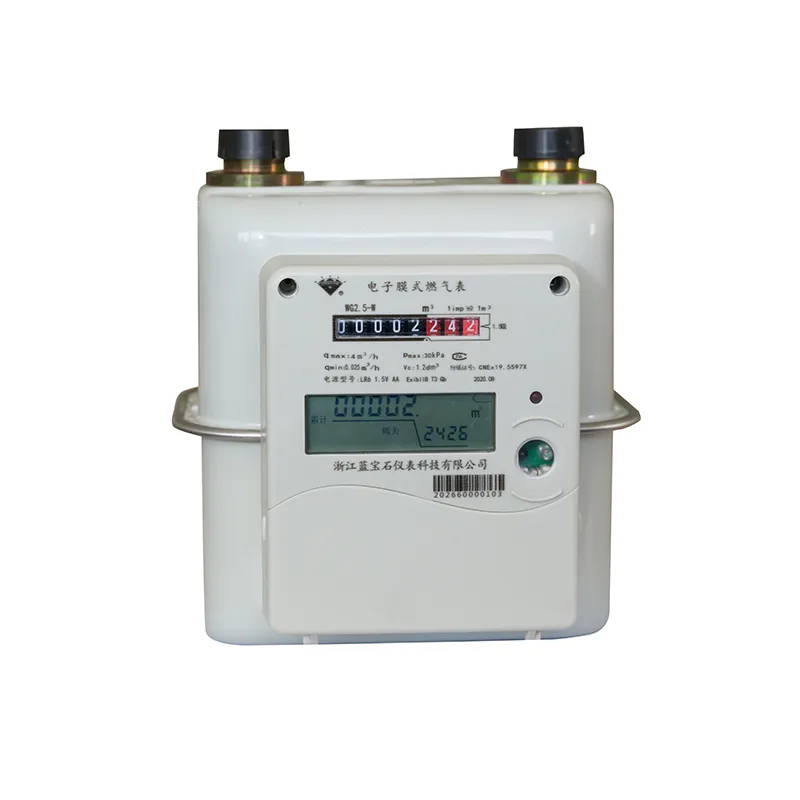 Электронный мембранный газовый счетчик со стальным корпусом