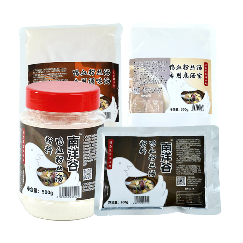 Утиный суп с кровяной колбасой и вермишелью