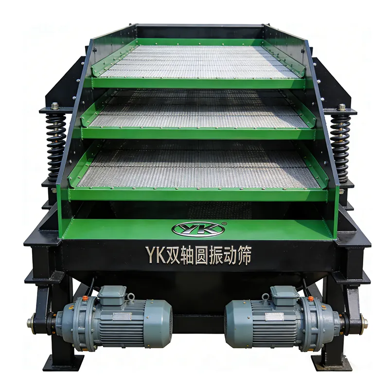 Двухвальный круглый вибрационный грохот