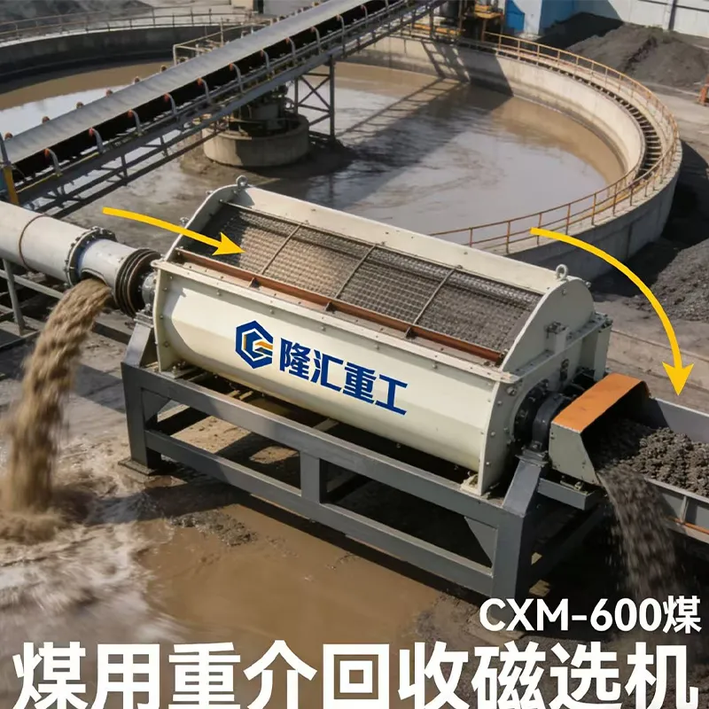Магнитный сепаратор для регенерации тяжелой среды в угольной промышленности CXM-600