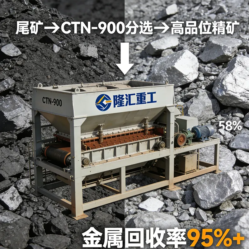 Магнитный сепаратор с прямоточным корытом CTS-600