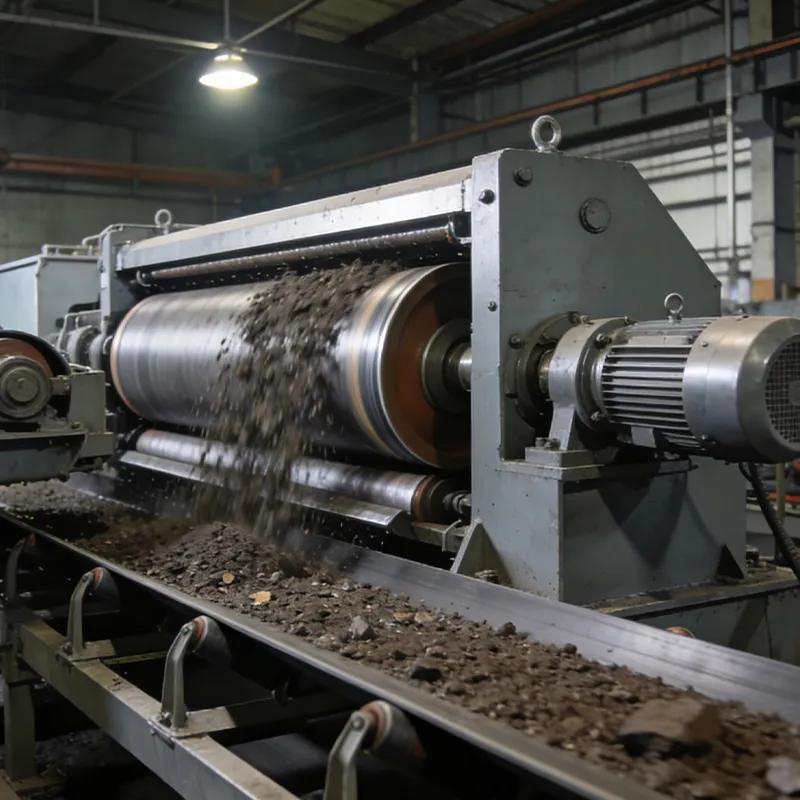 Сильный магнитный валковый сепаратор