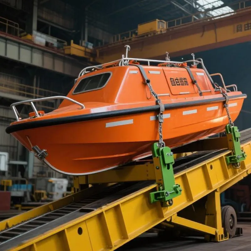 Судовая шлюпбалка кормового спуска свободного падения