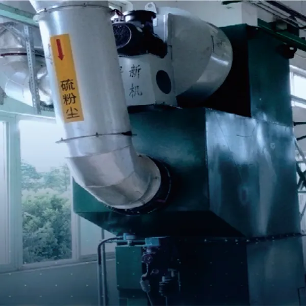 Многотрубный импактный пылеуловитель для серной пыли