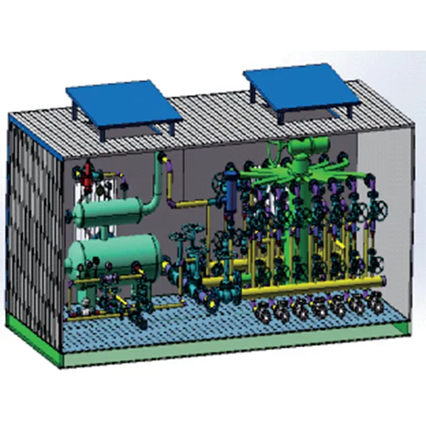 Автоматическая блочная установка учёта многоколодцевого типа для нефтяных месторождений