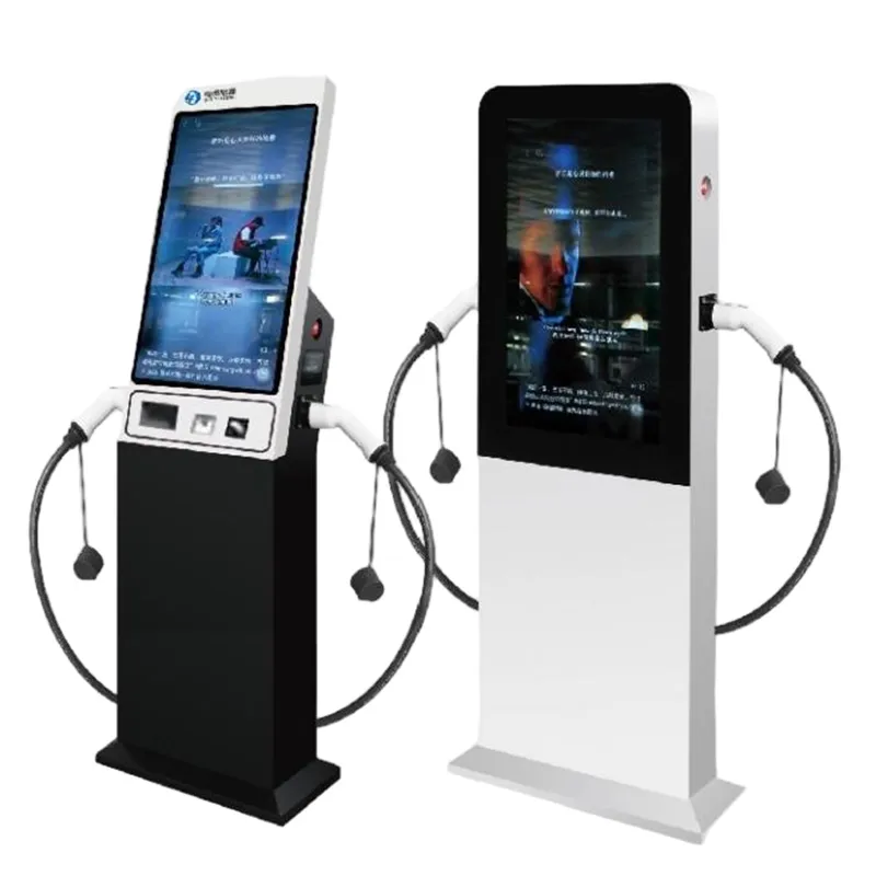 Зарядное устройство-рекламный дисплей переменного тока на 22 кВт, соответствующее европейскому стандарту