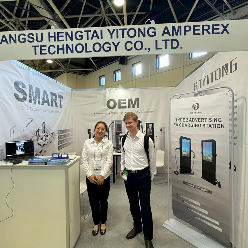 Интеллектуальные зарядные технологии ООО Цзянсу Хэнтай Итун Новые Энергетические Технологии представлены на выставке RENWEX 2024, способствуя углублению присутствия на европейском рынке
