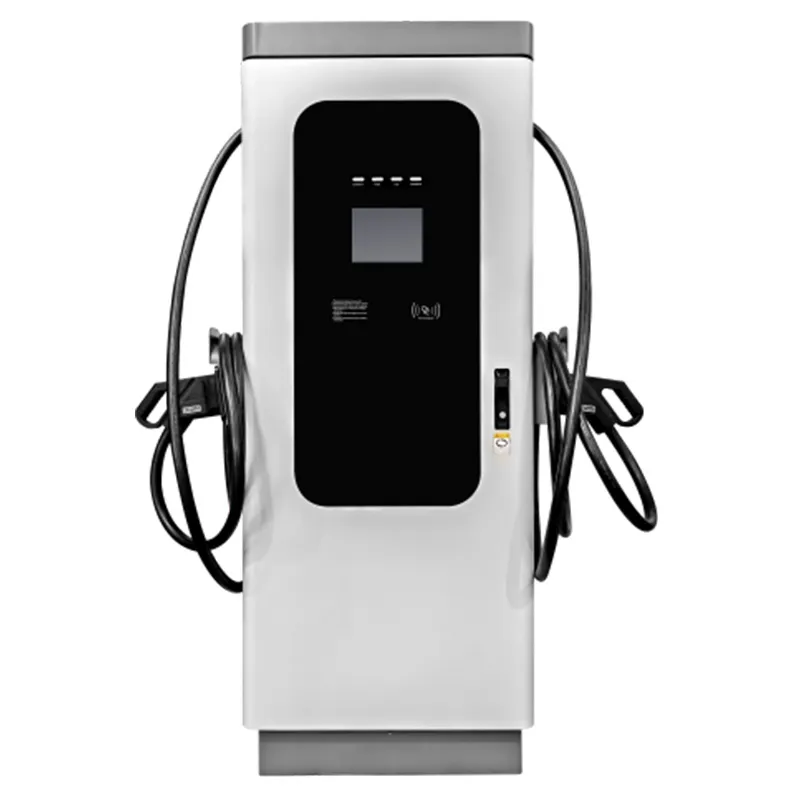 Напольный моноблочный аппарат постоянного тока на 120 кВт с двумя пистолетами, соответствующий европейскому стандарту