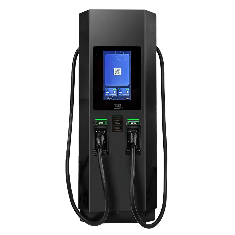 Напольный моноблочный аппарат постоянного тока на 150 кВт с двумя пистолетами, соответствующий европейскому стандарту