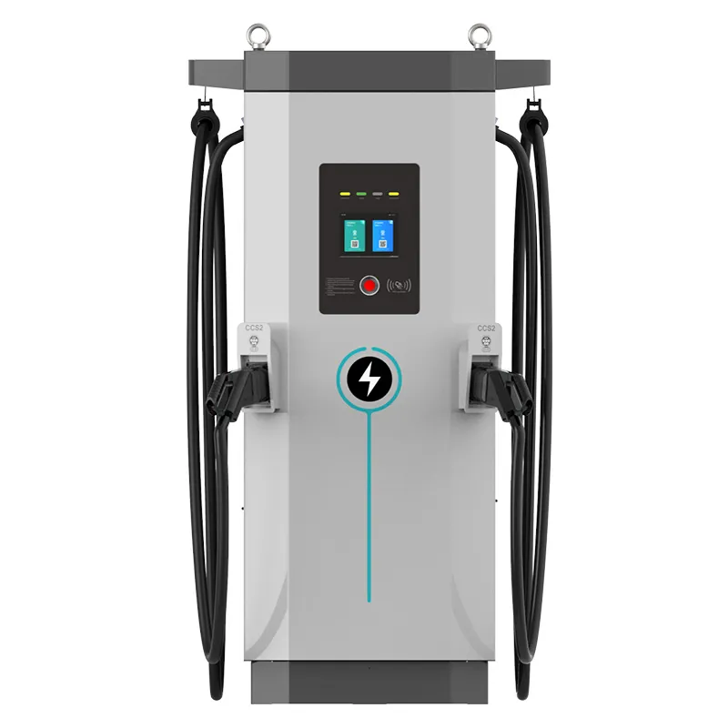 Напольный моноблочный аппарат постоянного тока на 150 кВт с двумя пистолетами, соответствующий европейскому стандарту