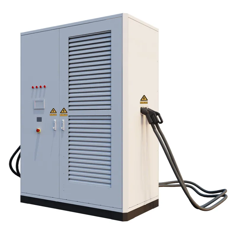 Напольный моноблочный аппарат постоянного тока на 400 кВт с двумя пистолетами, соответствующий национальному стандарту