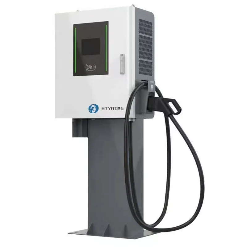 Напольный моноблочный аппарат постоянного тока на 60 кВт с двумя пистолетами, соответствующий европейскому стандарту