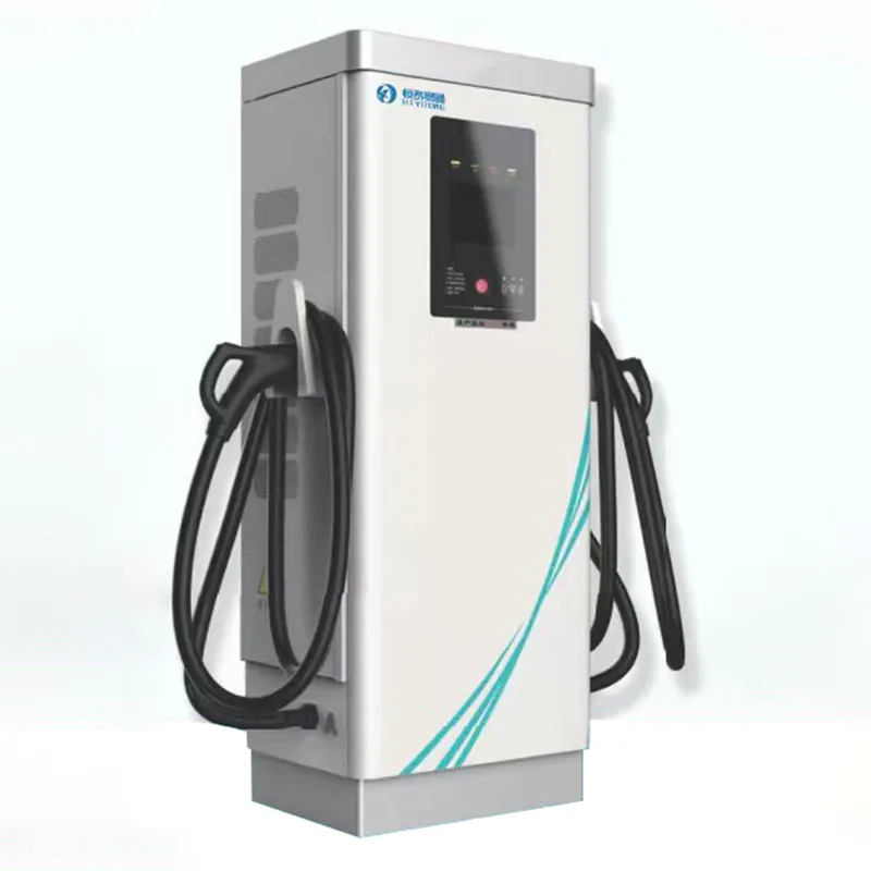 Напольный моноблочный аппарат постоянного тока на 60 кВт с двумя пистолетами, соответствующий национальному стандарту