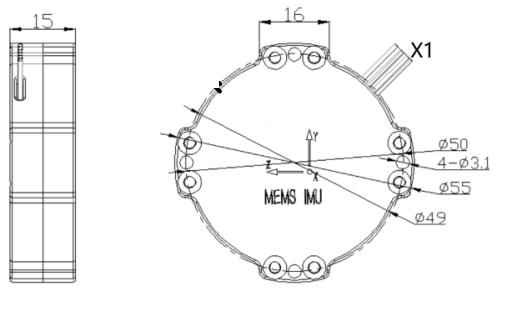 Устойчивый к высоким перегрузкам MEMS-инерциальный измерительный блок HG100A