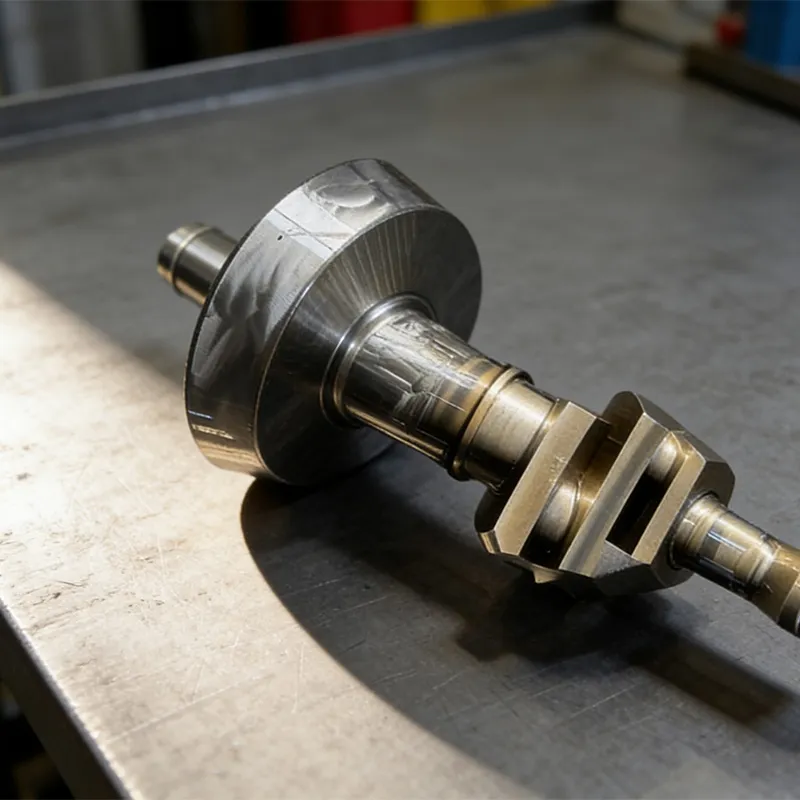 Коленчатый вал и кривошип