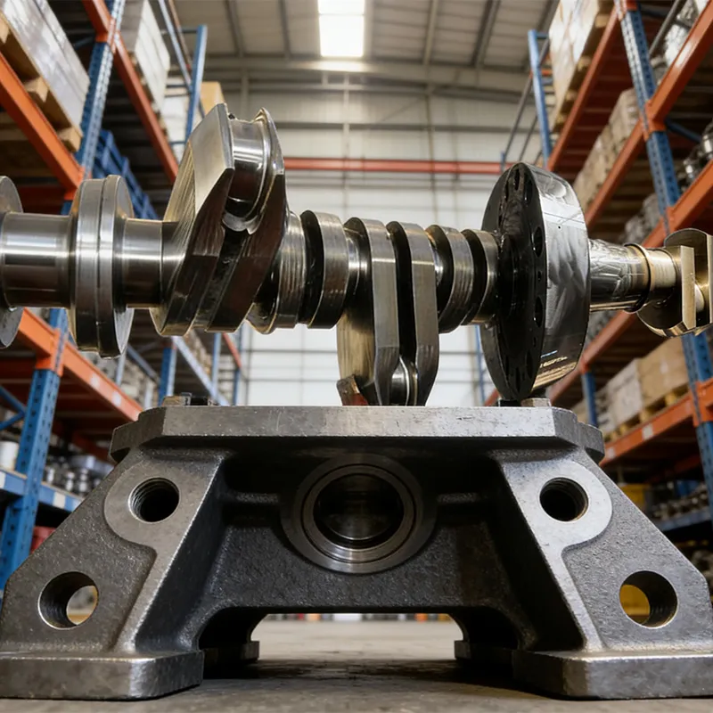 Коленчатый вал и кривошип