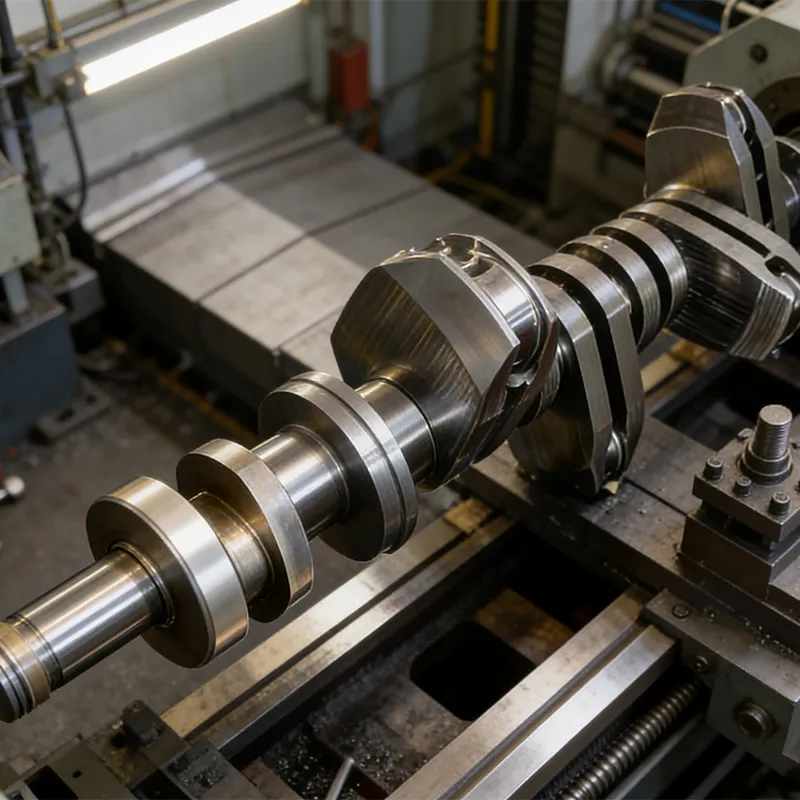 Коленчатый вал и кривошип