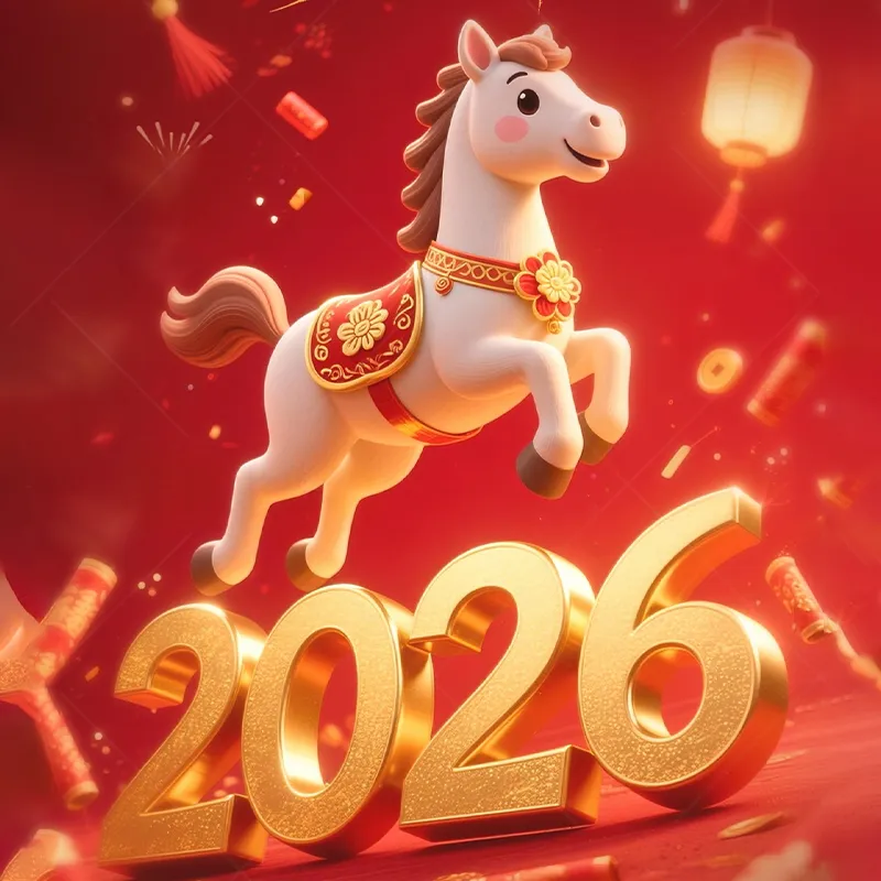 Поздравления с Новым годом 2026 (полноэкранный постер)