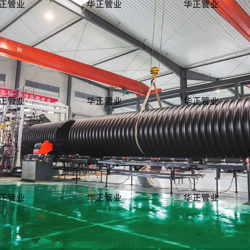 Сталеленточная армированная спирально-гофрированная полиэтиленовая труба