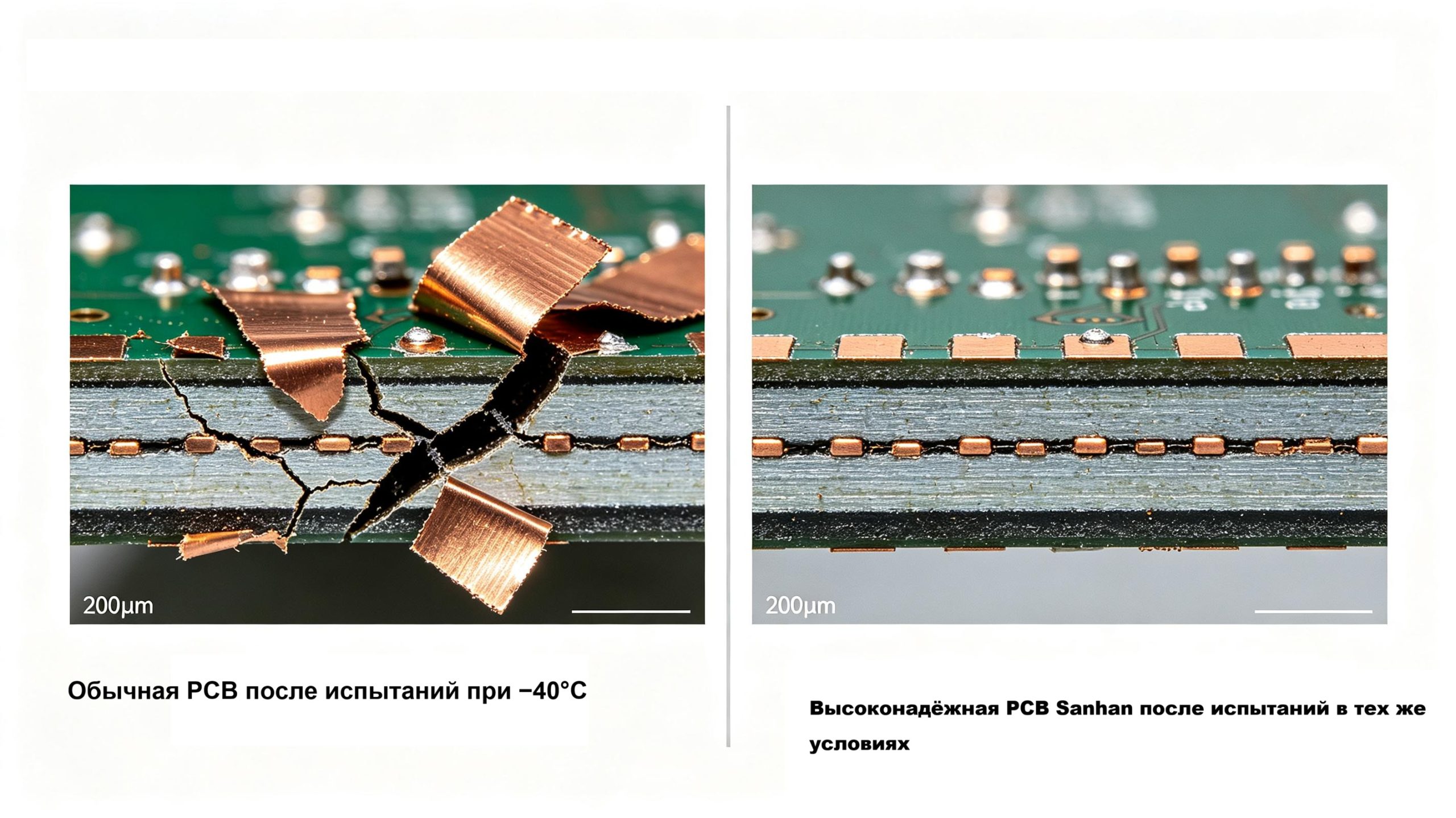 Частые отказы PCB в условиях сильного холода и агрессивной среды? Глубокий анализ PCB-решений Sanhan для экстремальных условий