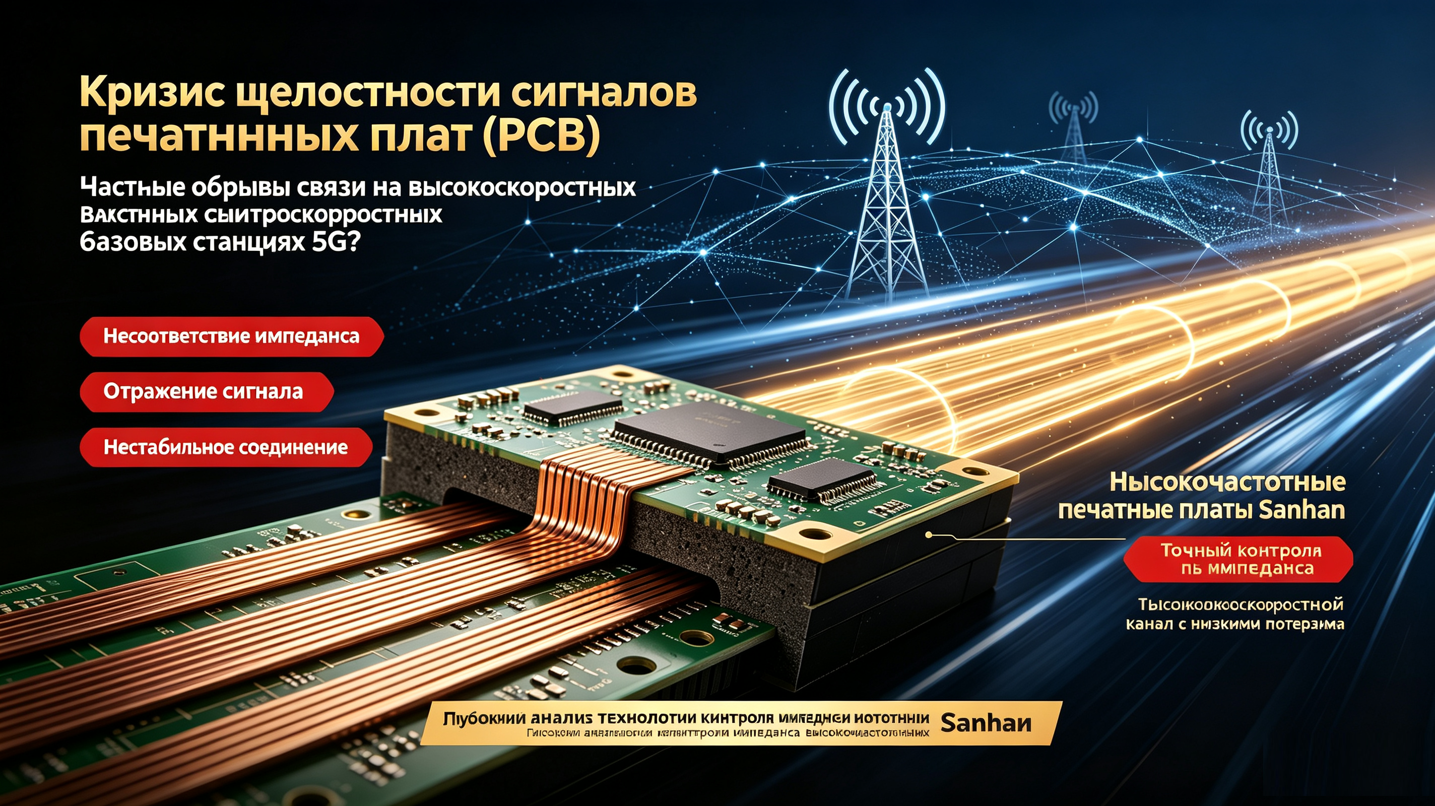 Кризис сигнальной целостности PCB: частые обрывы связи на высокоскоростных 5G-базовых станциях?