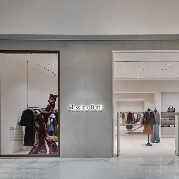 Новый концептуальный дизайн магазина Massimo Dutti