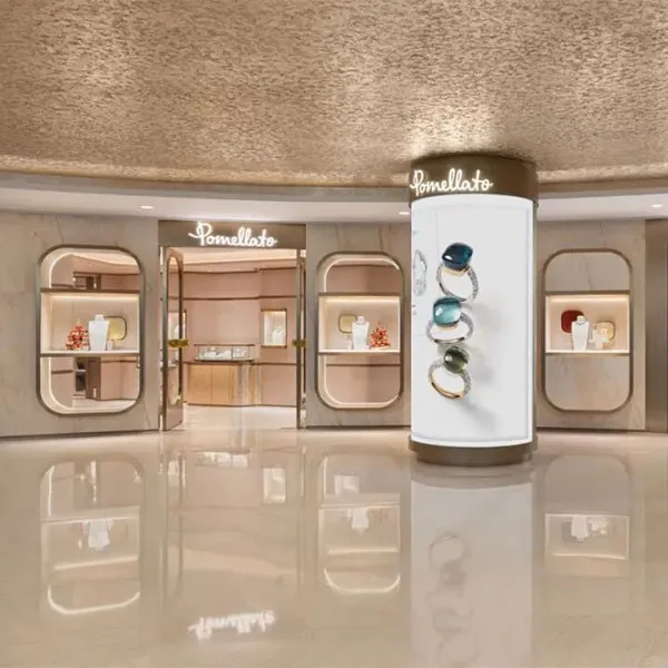 Дизайн концептуального магазина Pomellato Shanghai Plaza 66