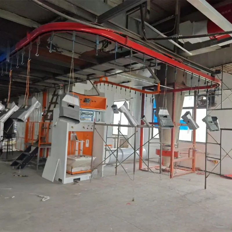 Оживленная установка у реки и моря: автоматическая линия порошковой окраски  Тайчжоу Синьюе Окрасочное Оборудование укоренилась в Наньтуне